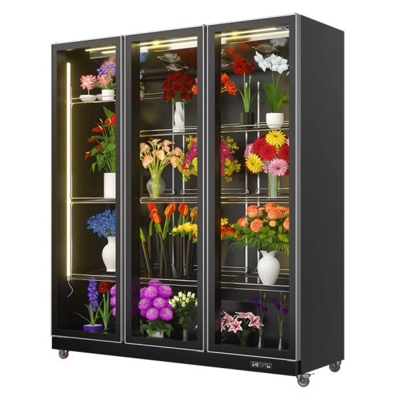 Mobile Flower Display Refrigerator