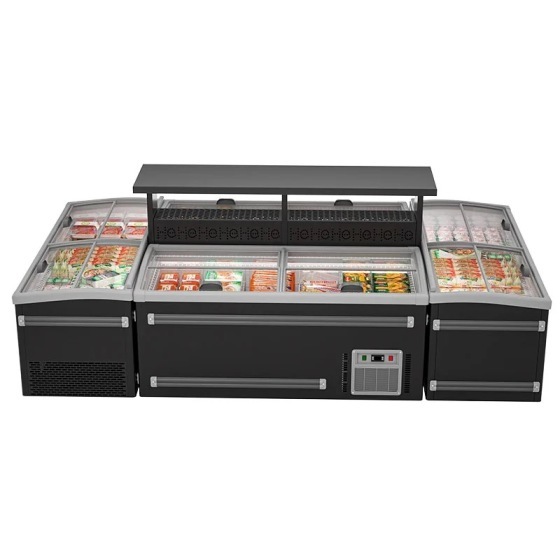 Combined island freezer