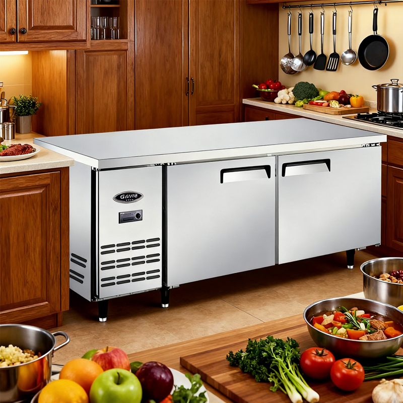 Stainless Steel Kitchen Refrigerated Cabinet_3