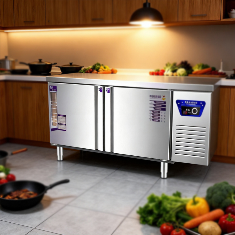 Stainless Steel Kitchen Refrigerated Cabinet_3