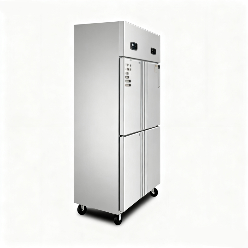 Stainless Steel Vertical Kitchen Refrigerated Cabinet_3
