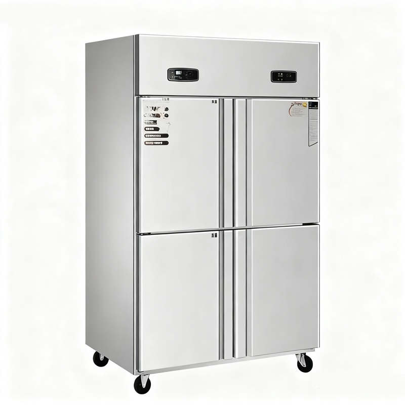 Stainless Steel Vertical Kitchen Refrigerated Cabinet_1