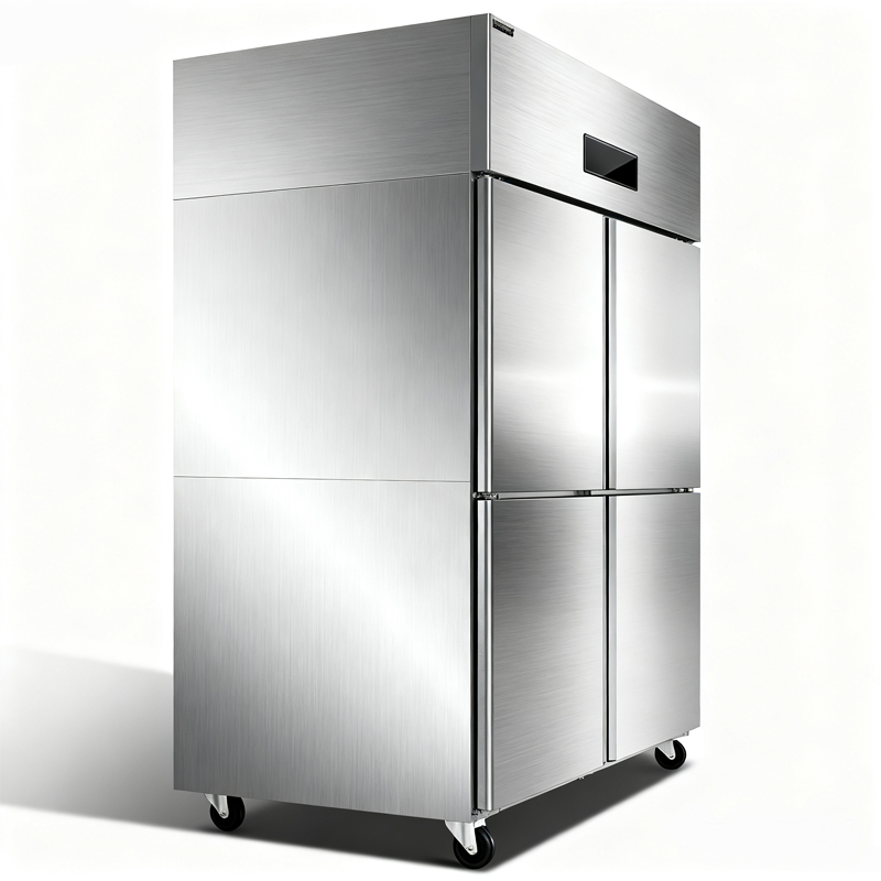 Stainless Steel Vertical Kitchen Refrigerated Cabinet_2