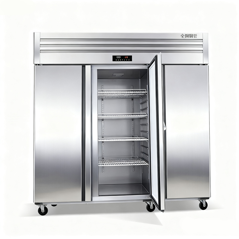 Stainless Steel Vertical Kitchen Refrigerated Cabinet_4