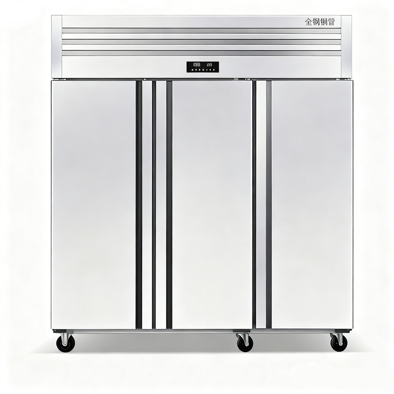 Stainless Steel Vertical Kitchen Refrigerated Cabinet_2