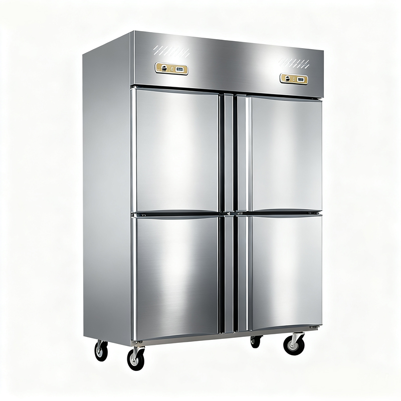 Stainless Steel Vertical Kitchen Refrigerated Cabinet_2