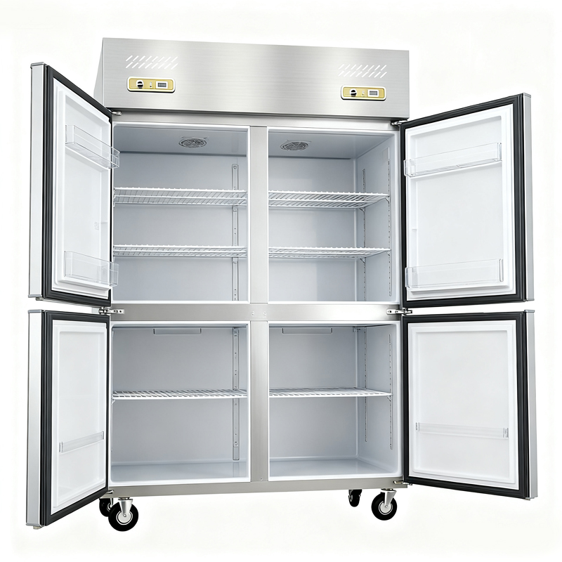 Stainless Steel Vertical Kitchen Refrigerated Cabinet_4