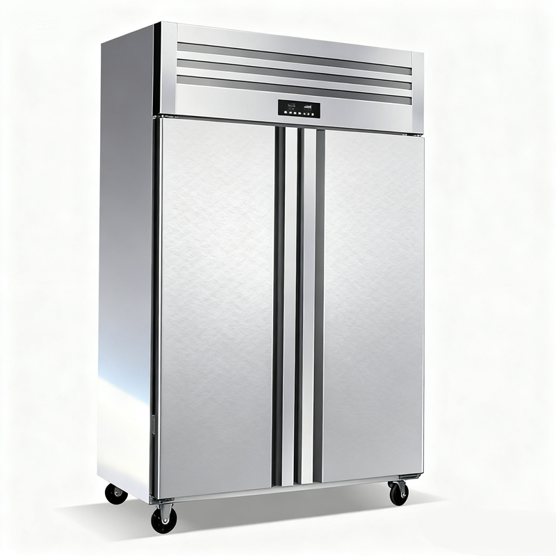 Stainless Steel Vertical Kitchen Refrigerated Cabinet_2