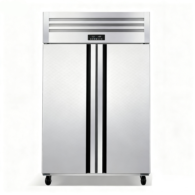 Stainless Steel Vertical Kitchen Refrigerated Cabinet_3