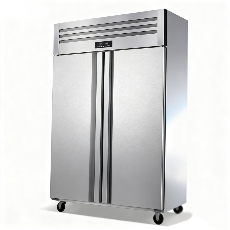 Stainless Steel Vertical Kitchen Refrigerated Cabinet_1