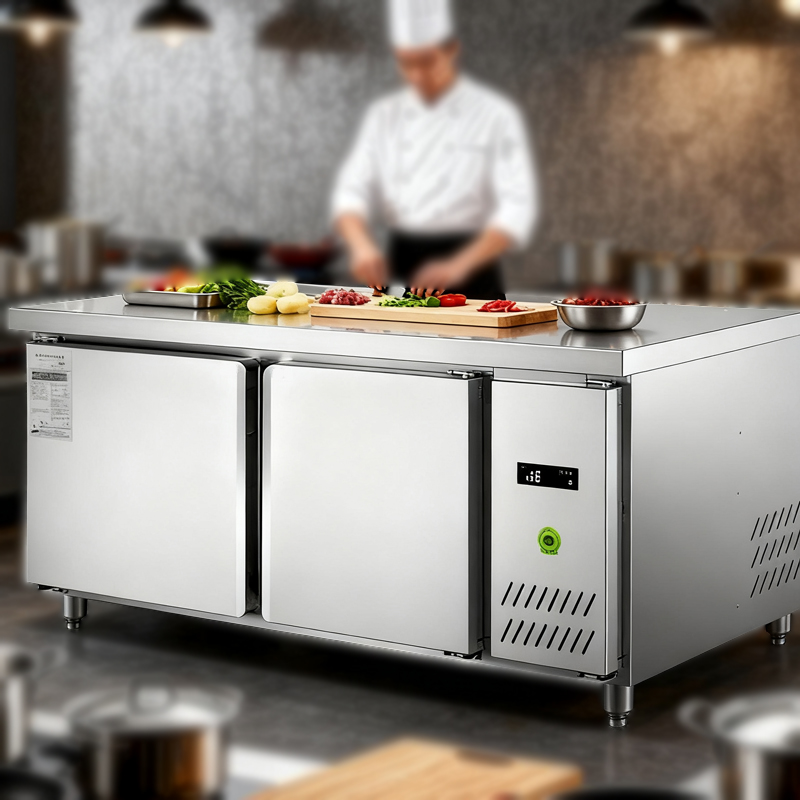 Stainless Steel Kitchen Refrigerated Cabinet_5