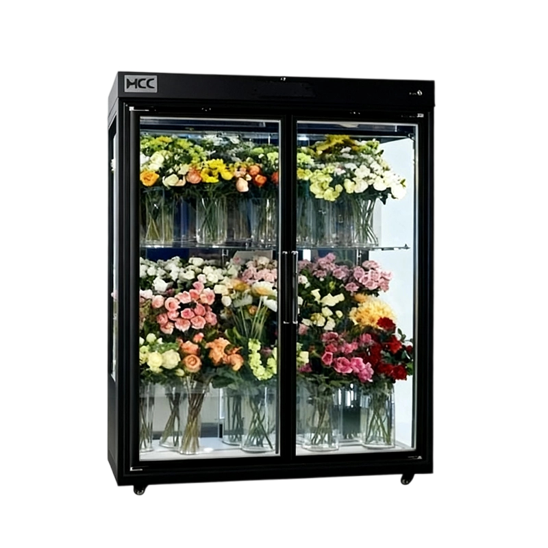 Mobile Flower Display Refrigerator