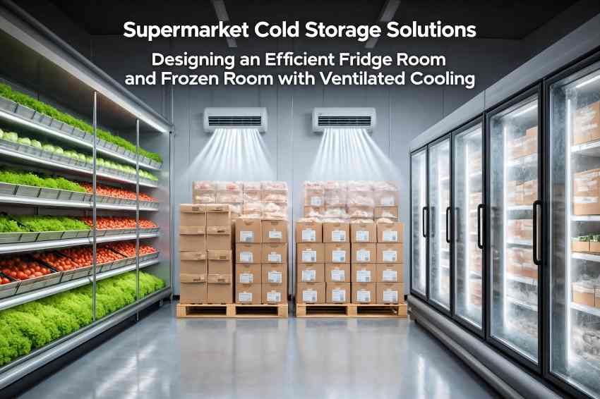Supermarket Cold Storage Solutions: Designing an Efficient Fridge Room and Frozen Room with Ventilated Cooling