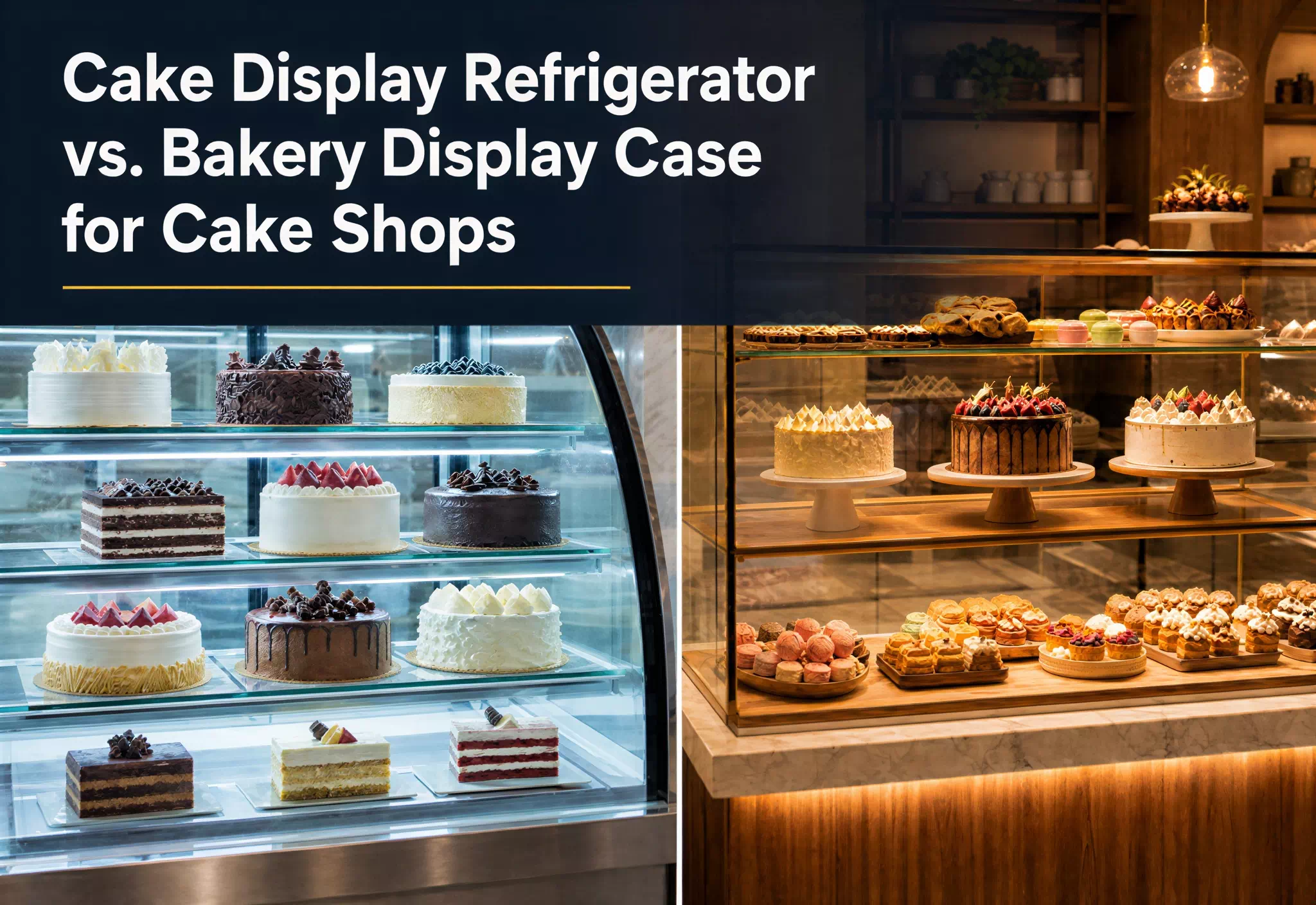 Cake Display Refrigerator vs. Bakery Display Case for Cake Shops
