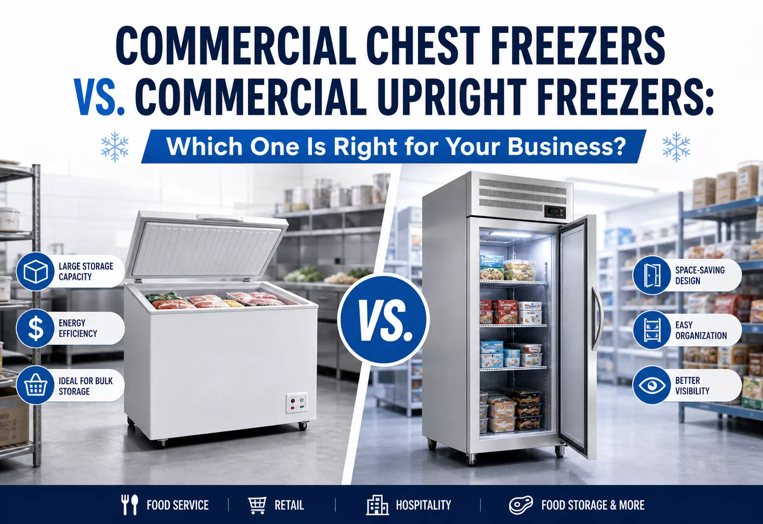 Commercial Chest Freezers vs. Commercial Upright Freezers: Which One Is Right for Your Business?